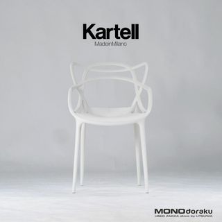 カルテル(kartell)のカルテル ダイニングチェア Kartell MASTERS マスターズチェア ホワイト(1) イタリアモダン デザイナーズ フィリップスタルク アウトドア(ダイニングチェア)