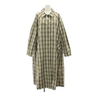 Ungrid - アングリッド 21SS ステンカラー チェックロングコート オーバーサイズ S