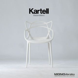 カルテル(kartell)のカルテル ダイニングチェア Kartell MASTERS マスターズチェア ホワイト(2) イタリアモダン デザイナーズ フィリップスタルク アウトドア(ダイニングチェア)