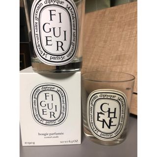 ディプティック(diptyque)のdiptyque キャンドル　空き瓶　2点セット(アロマ/キャンドル)