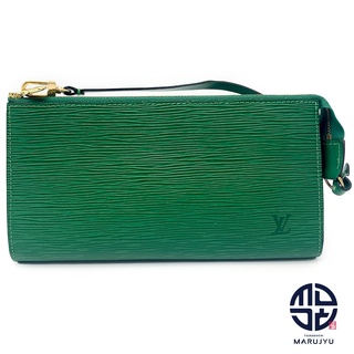 ルイヴィトン(LOUIS VUITTON)のLOUIS VUITTON ルイヴィトン エピ 緑 グリーン系 ポシェット・アクセソワール M52944 アクセサリーポーチ ハンドバッグ 鞄 カバン ブランド(ハンドバッグ)