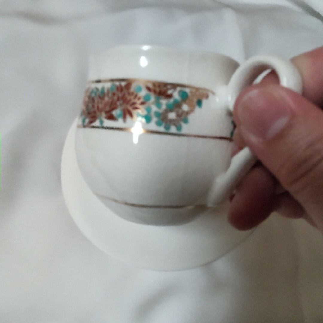 九谷焼のコーヒーカップ　　　530 エンタメ/ホビーの美術品/アンティーク(陶芸)の商品写真