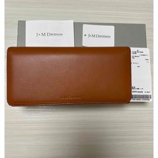 ジェイアンドエムデヴィッドソン(J&M DAVIDSON)のJ&M DAVIDSON 新品 レザー 二つ折り長財布(財布)