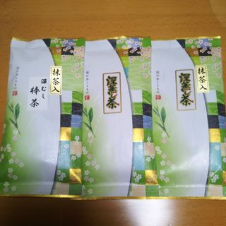 静岡県産令和5年新茶深蒸し茶✖抹茶入深蒸し茶✖抹茶入深むし棒茶各1袋100g新品(茶)