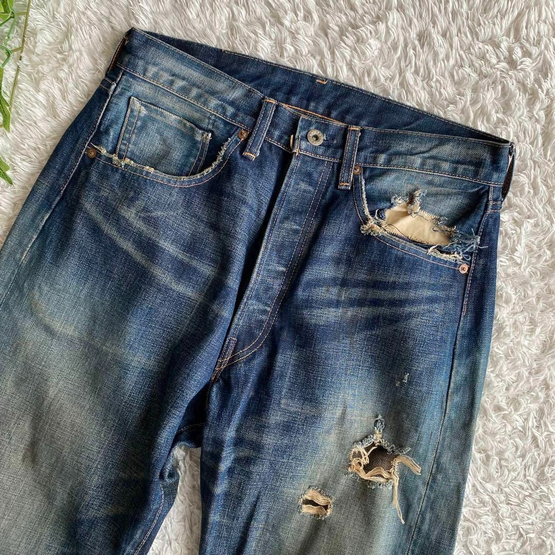 Levi's(リーバイス)の★レア リーバイス 501XX 大戦モデル 44年復刻 赤耳 bigE W32 メンズのパンツ(デニム/ジーンズ)の商品写真