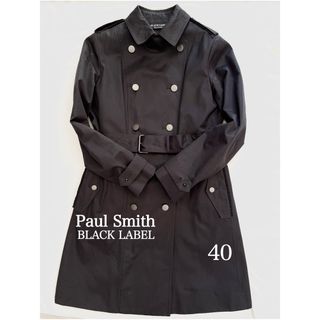 ポールスミス(Paul Smith)の極美品☆ポールスミス ドット　ライナー付き トレンチコート 黒　40(トレンチコート)