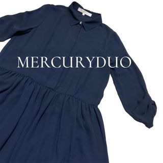 MERCURYDUO - 【MERCURYDUO／マーキュリーデュオ】チュニック FREE 美品 ネイビー