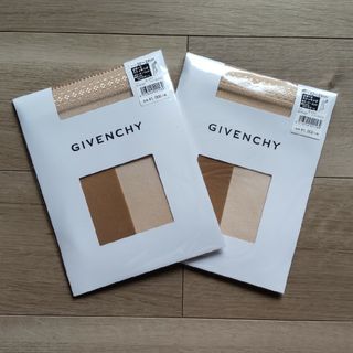 ジバンシィ(GIVENCHY)のGIVENCHY ジバンシイ　ガーター式　サポートストッキング　(ベージュ)２足(タイツ/ストッキング)