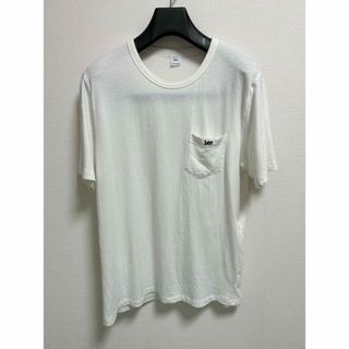 リー(Lee)のLee(リー) ポケットTシャツ　ホワイト　刺繍ロゴ　ティーシャツ　半袖(Tシャツ/カットソー(半袖/袖なし))