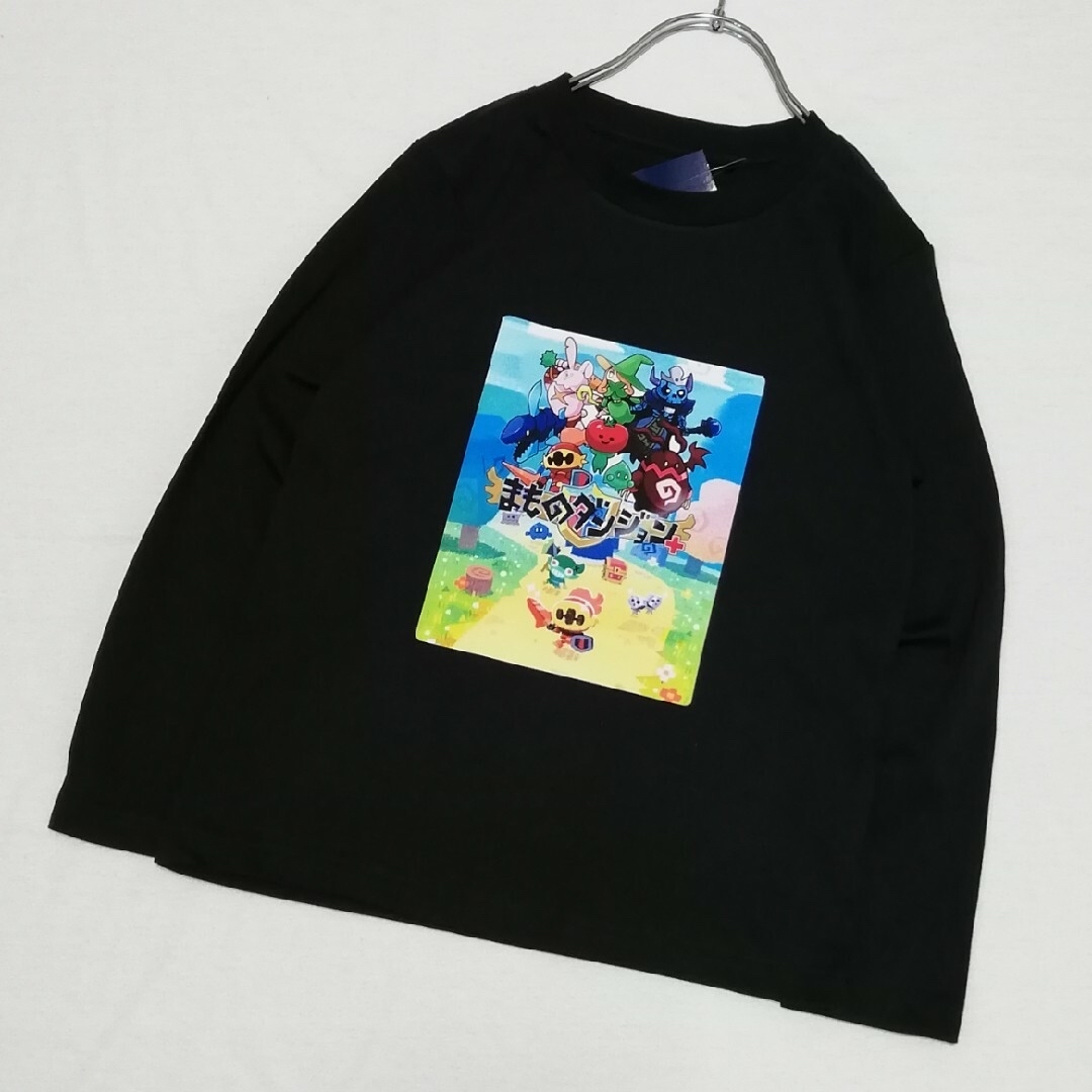 No.518 キッズ Tシャツ 長袖 薄手 130 まものダンジョン 黒 エンタメ/ホビーのアニメグッズ(その他)の商品写真