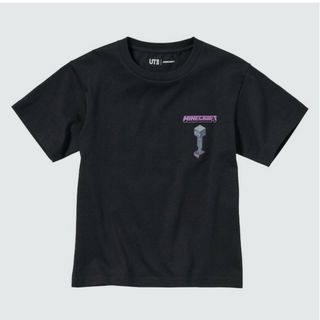 ユニクロ(UNIQLO)のマインクラフト ユニクロ Tシャツ 半袖 160 ブラック(Tシャツ/カットソー(半袖/袖なし))