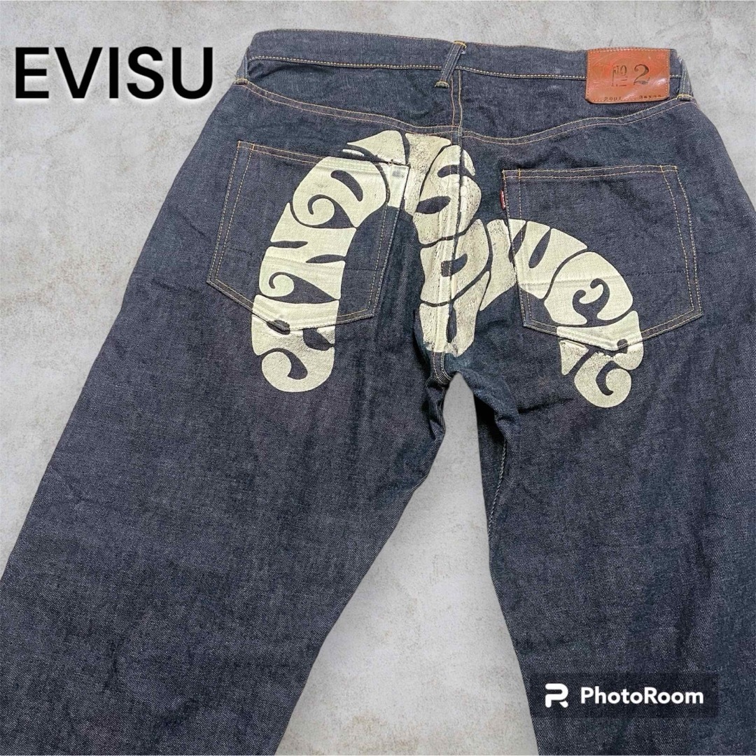 EVISU(エビス)のEVISU エヴィス　2001 no2 ビックカモメ　黄耳　デニム　mighty メンズのパンツ(デニム/ジーンズ)の商品写真