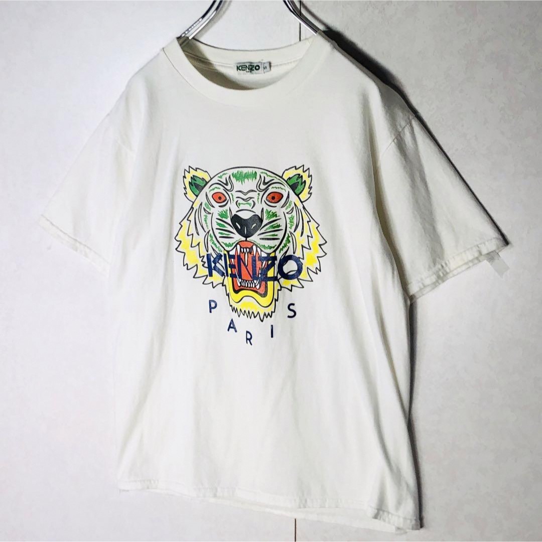 KENZO(ケンゾー)の【大人気】 ケンゾー タイガーロゴ ビックロゴ Tシャツ 定番カラー ホワイト メンズのトップス(Tシャツ/カットソー(半袖/袖なし))の商品写真