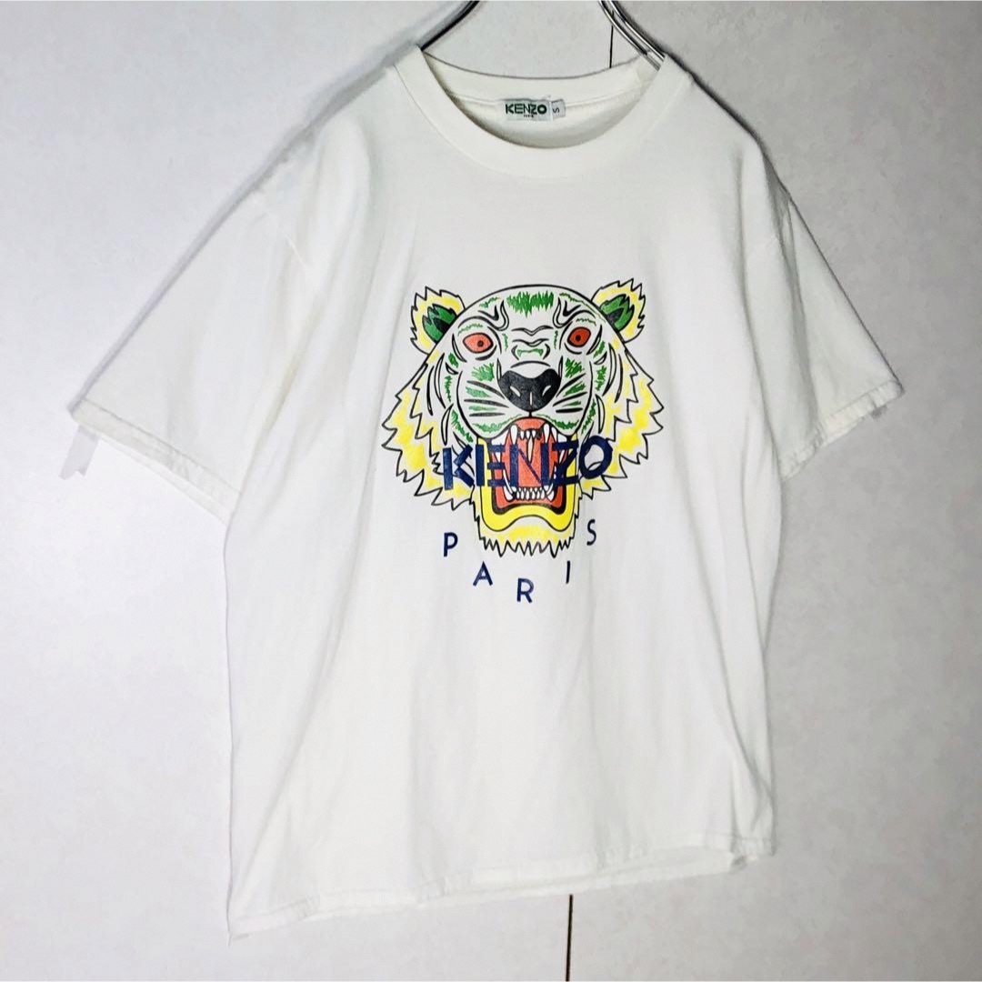 KENZO(ケンゾー)の【大人気】 ケンゾー タイガーロゴ ビックロゴ Tシャツ 定番カラー ホワイト メンズのトップス(Tシャツ/カットソー(半袖/袖なし))の商品写真