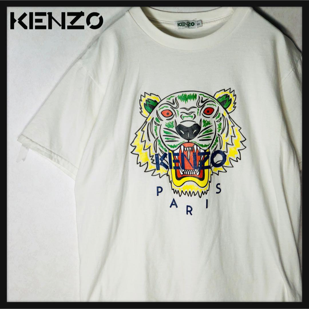 KENZO(ケンゾー)の【大人気】 ケンゾー タイガーロゴ ビックロゴ Tシャツ 定番カラー ホワイト メンズのトップス(Tシャツ/カットソー(半袖/袖なし))の商品写真