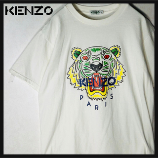 ケンゾー(KENZO)の【大人気】 ケンゾー タイガーロゴ ビックロゴ Tシャツ 定番カラー ホワイト(Tシャツ/カットソー(半袖/袖なし))