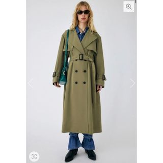 マウジー(moussy)のMOUSSY DRAPE トレンチコート(トレンチコート)