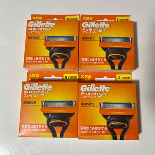 ジレット(Gillette)の〈新品未開封〉ジレットフュージョン 5＋1  替刃8個入 4セット(メンズシェーバー)