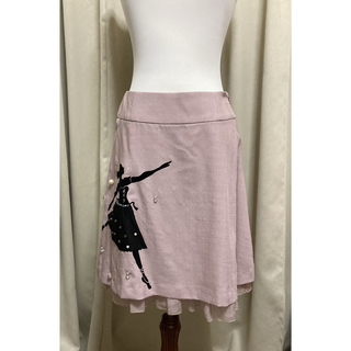 ジェーンマープル(JaneMarple)のジェーンマープル　スカート　ピンク　JaneMarple 新品　未使用(ひざ丈スカート)