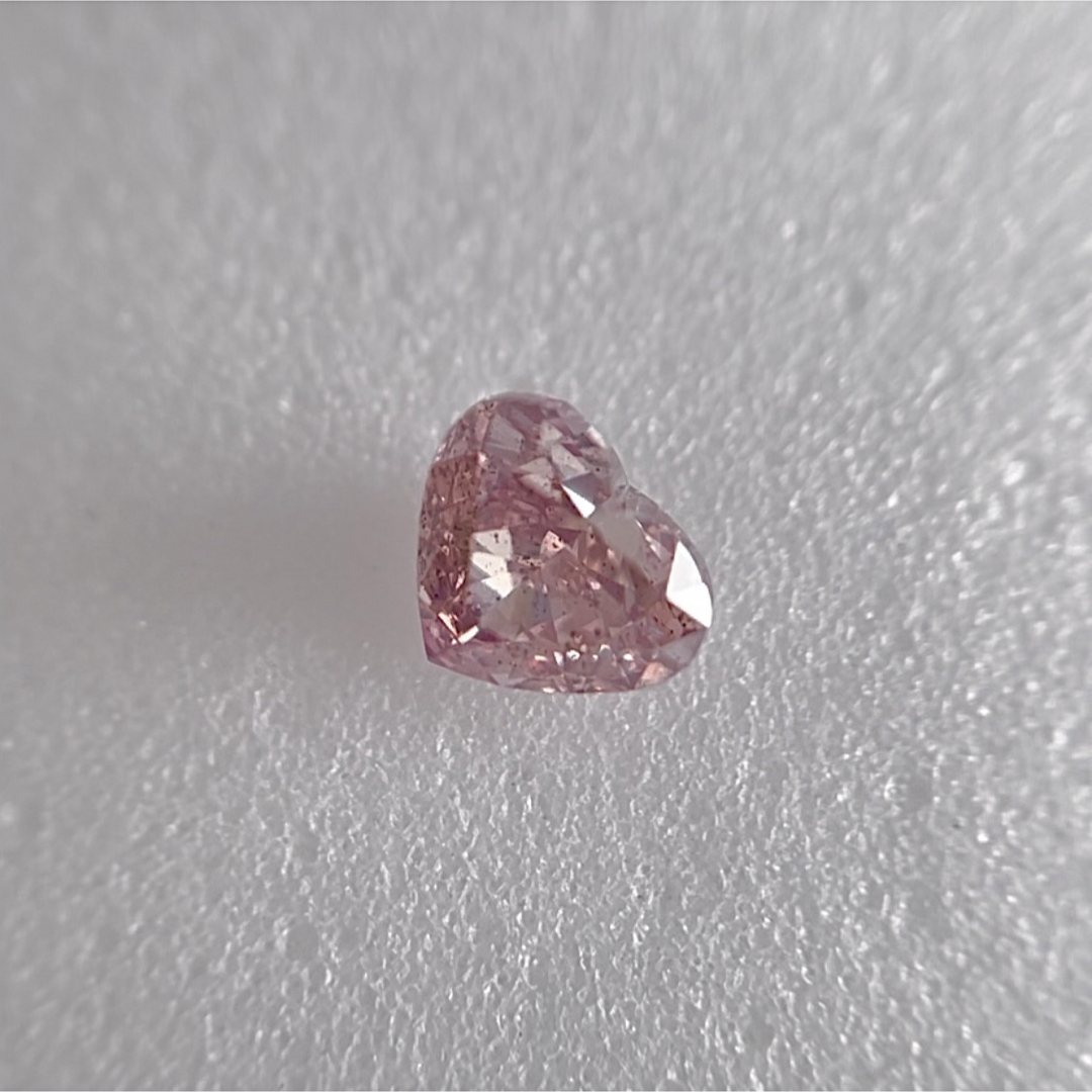 0.253ct 天然ピンクダイヤFANCY DEEP PURPLISH PINK レディースのアクセサリー(その他)の商品写真