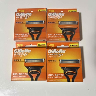 ジレット(Gillette)の〈新品未開封〉ジレットフュージョン 5＋1  替刃8個入 4セット(メンズシェーバー)