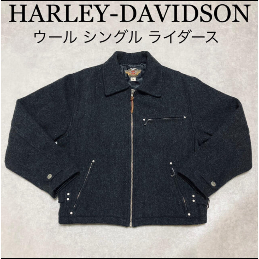 ハッピープライス HARLEY DAVIDSON ウール シングル ライダース