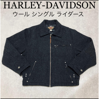 ハーレーダビッドソン(Harley Davidson)のHARLEY DAVIDSON ウール　シングル　ライダース(ライダースジャケット)