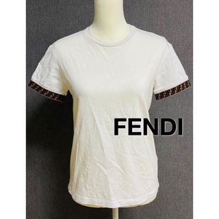 フェンディ(FENDI)のフェンディ　FENDI 半袖Tシャツ　白　ホワイト(Tシャツ(半袖/袖なし))