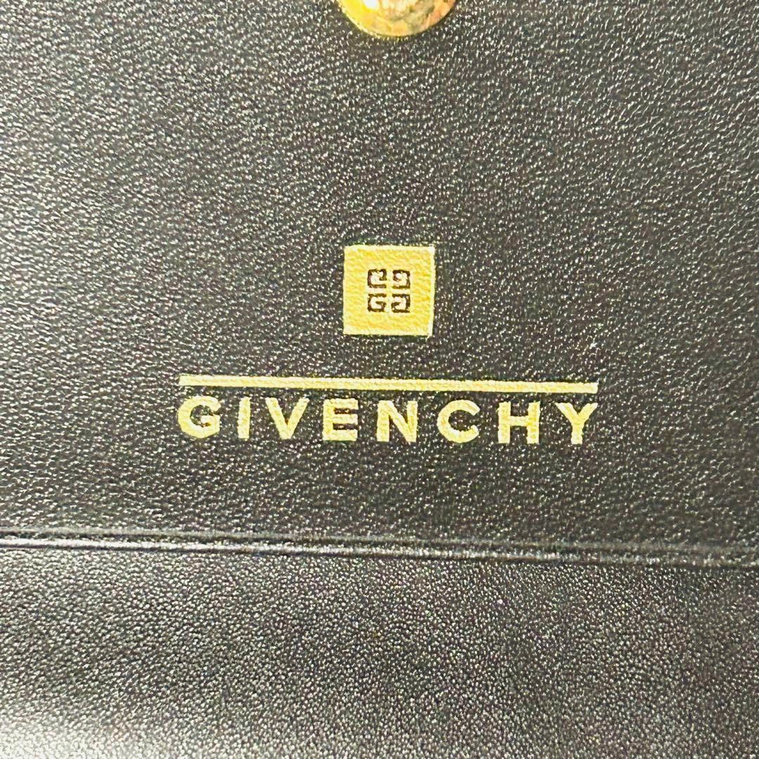 GIVENCHY(ジバンシィ)のGIVENCHY ジバンシー　長財布　ロングウォレット　黒　ロゴ　キープスキン メンズのファッション小物(長財布)の商品写真