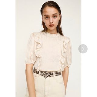 スライ(SLY)の値下げ！新品！SLY★PLEATS FRILLトップス　シャツ　ブラウス(カットソー(長袖/七分))