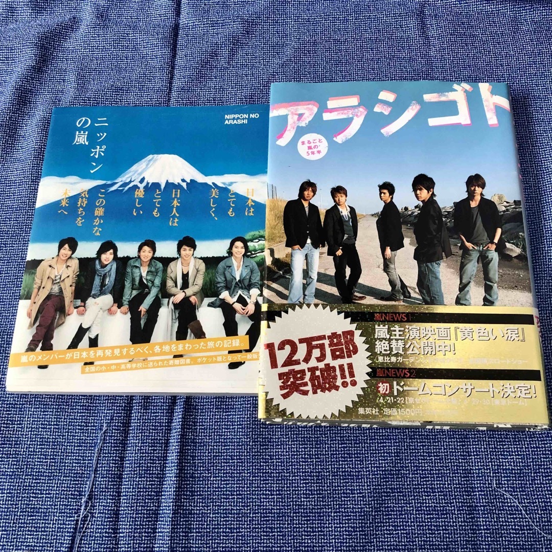 嵐(アラシ)のセット「アラシゴト まるごと嵐の5年半」　「ニッポンの嵐」　嵐　まとめ売り エンタメ/ホビーの本(アート/エンタメ)の商品写真