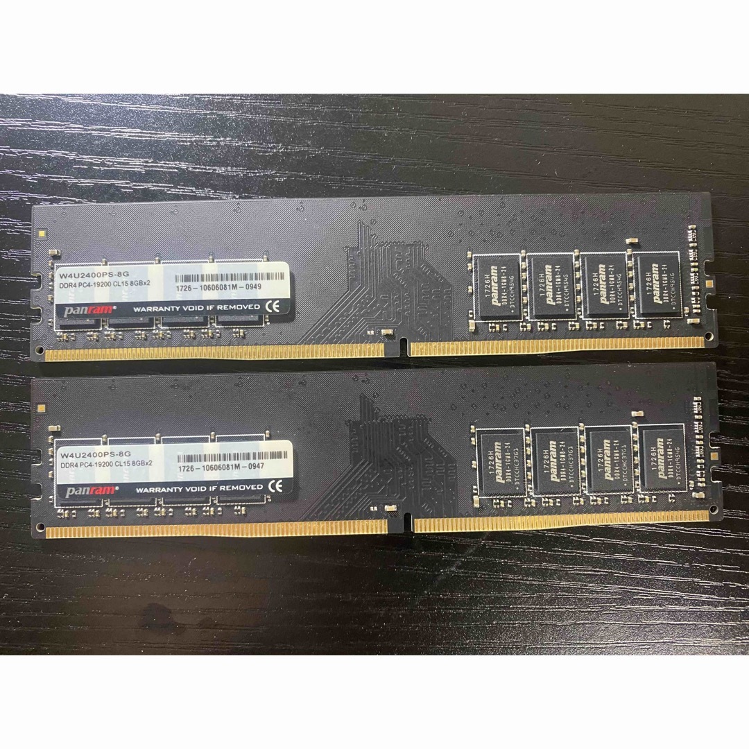 PANRAM DDR4 2400 8GBx2 (計16GB) スマホ/家電/カメラのPC/タブレット(PCパーツ)の商品写真