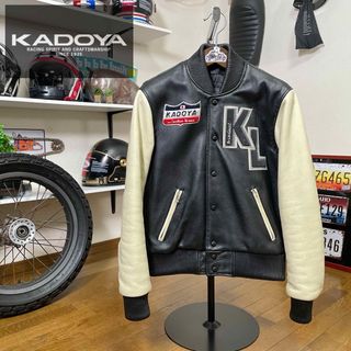 カドヤ(KADOYA)の☆KADOYA カドヤ レザージャケット スタジャン ブラック/L（S〜M相当(装備/装具)