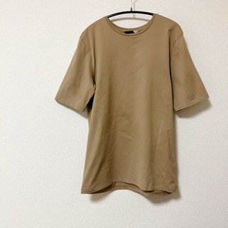 エイトン(ATON)のATON Tシャツ  ベージュ(Tシャツ/カットソー(半袖/袖なし))