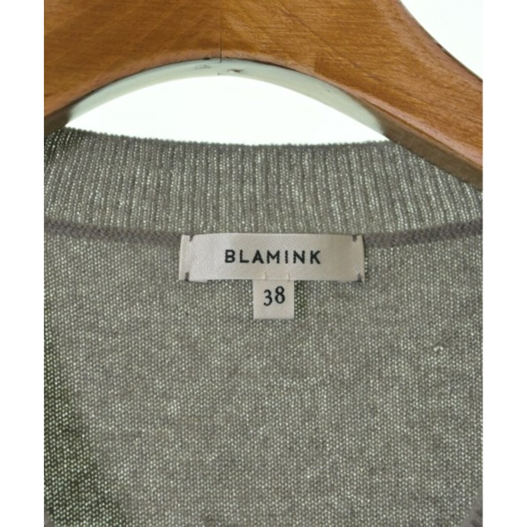 BLAMINK(ブラミンク)のBLAMINK ブラミンク ベスト 38(M位) グレー 【古着】【中古】 レディースのトップス(ベスト/ジレ)の商品写真