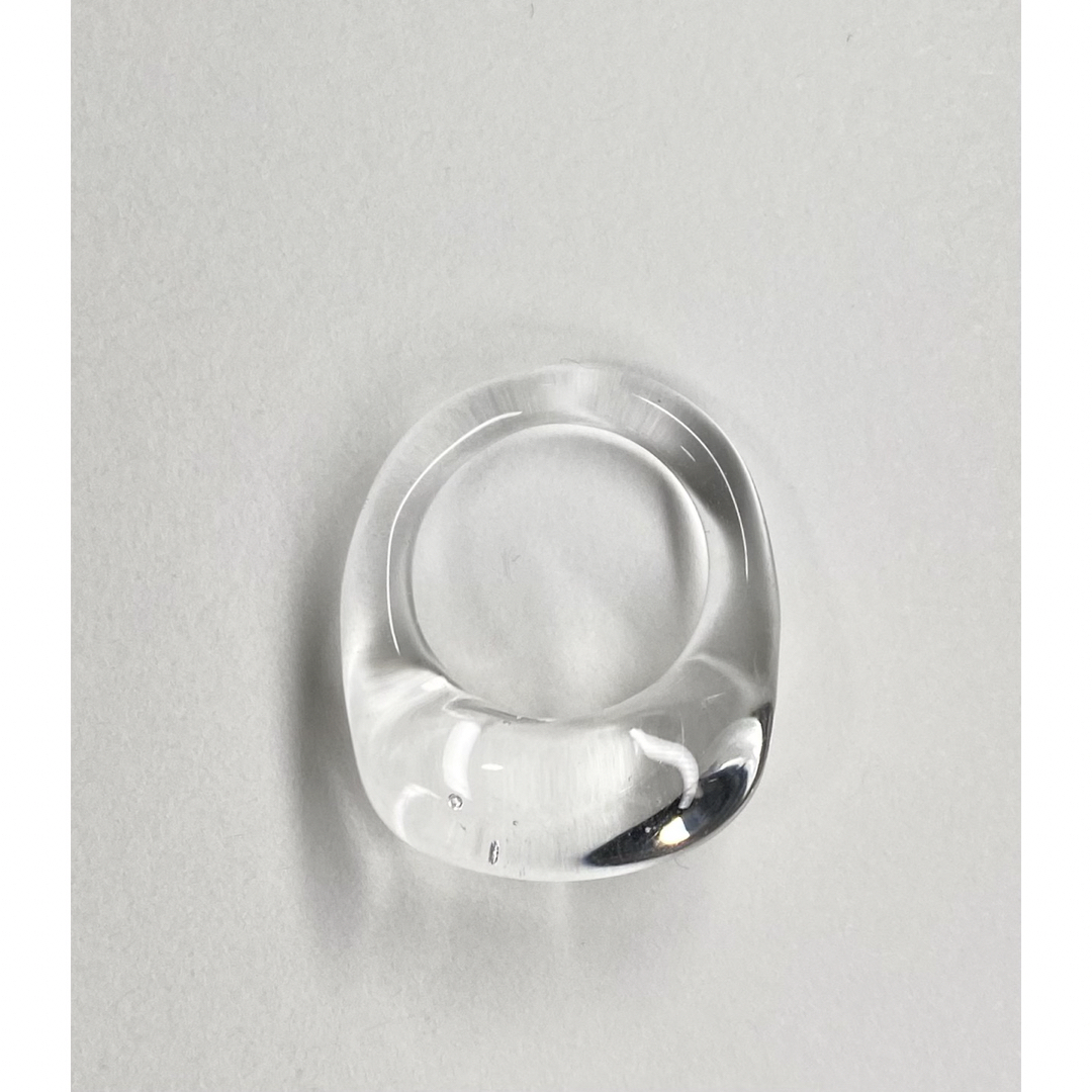 a☆☆様専用　クリアガラス　12号　指輪 レディースのアクセサリー(リング(指輪))の商品写真