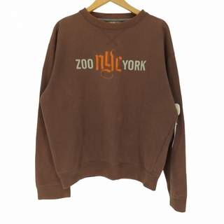 ズーヨーク(ZOO YORK)のZOO YORK(ズーヨーク) ロゴ プリント 前V クルーネック スウェット(スウェット)