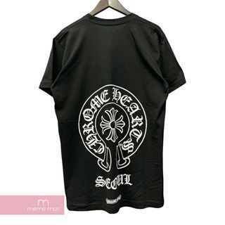 クロムハーツ(Chrome Hearts)のCHROME HEARTS Seoul Horseshoe Tee クロムハーツ ソウルホースシューTシャツ 半袖カットソー ポケT ロゴプリント ソウル限定 ブラック サイズL 【240402】【新古品】【me04】(Tシャツ/カットソー(半袖/袖なし))