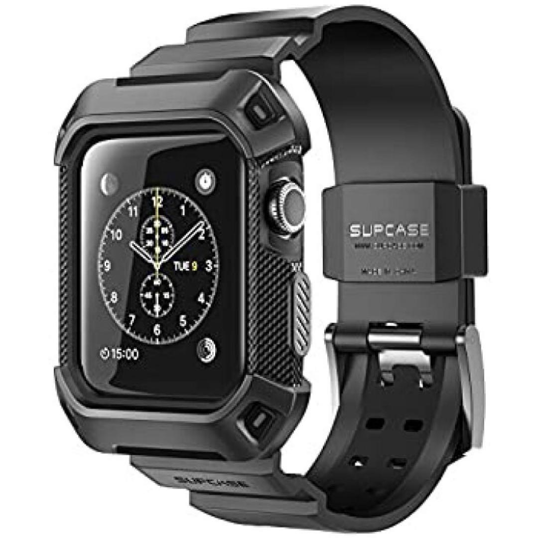 SUPCASE Apple Watch 42mm ケース バンド 3/2/1用 メンズの時計(ラバーベルト)の商品写真