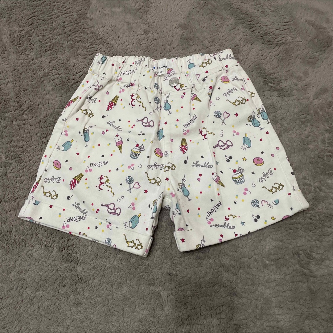 GLOBAL WORK(グローバルワーク)の女児120 ショートパンツ キッズ/ベビー/マタニティのキッズ服女の子用(90cm~)(パンツ/スパッツ)の商品写真