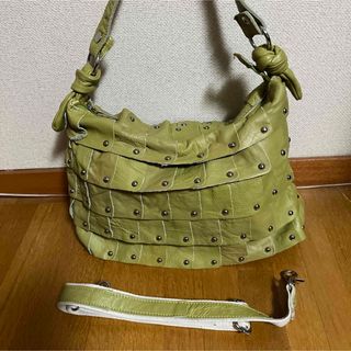 トプカピ(TOPKAPI)のTOPKAPI TREASURE 牛革2way ショルダーバッグ　ミント(ショルダーバッグ)