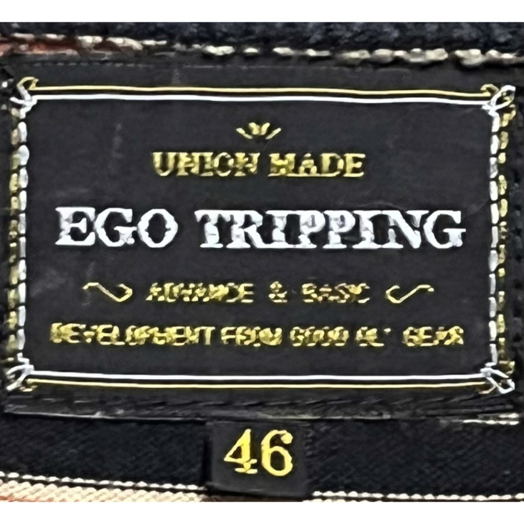 EGO TRIPPING(エゴトリッピング)の匿名発送　美品　EGO TRIPPING ネイティブvネックカットソー　46 メンズのトップス(Tシャツ/カットソー(七分/長袖))の商品写真