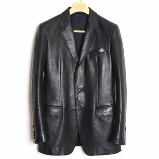 グッチ(Gucci)のGUCCI 国内正規品 TOM FORD期 レザーテーラードジャケット(レザージャケット)