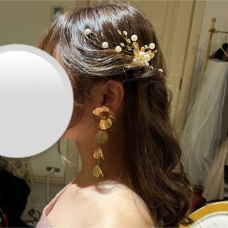 ウェディング　アクセサリー　結婚式　セット(ヘッドドレス/ドレス)