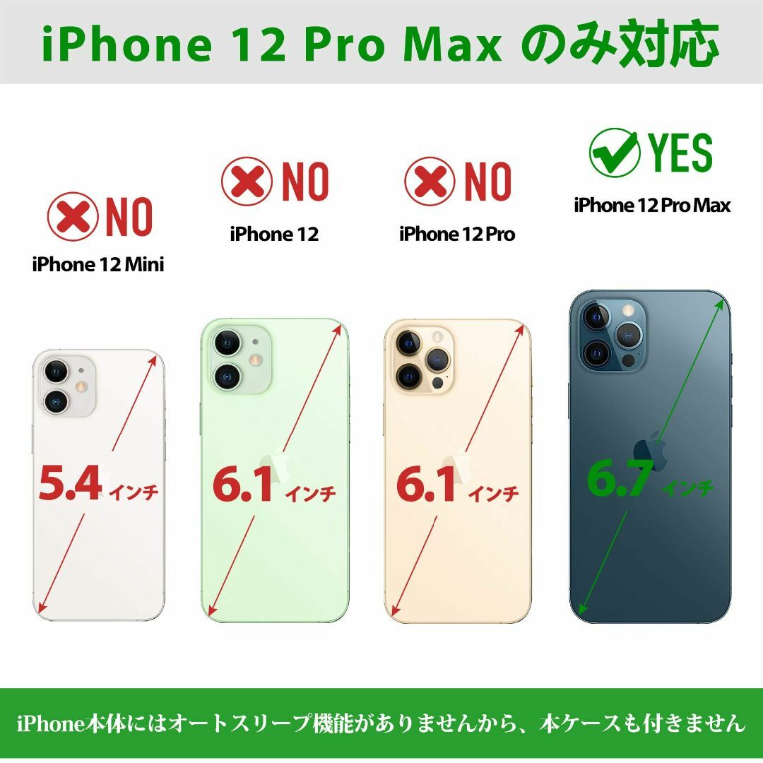 【色: レッド】SHIELDON iPhone 12 pro max ケース i スマホ/家電/カメラのスマホアクセサリー(その他)の商品写真
