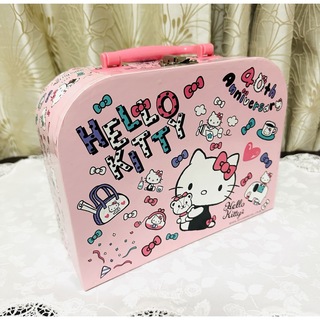 サンリオ(サンリオ)の美品　未使用　Hello Kittyキティ　ケース　ボックス　ボックス　バッグ(キャラクターグッズ)