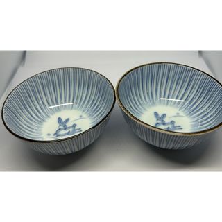 うさぎ柄茶碗2客(食器)