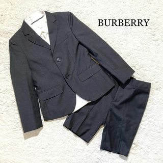 バーバリー(BURBERRY)の【極美品】バーバリー フォーマル グレー 総裏 ノバチェック 3点セット 8Y(ドレス/フォーマル)