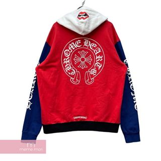 クロムハーツ(Chrome Hearts)のCHROME HEARTS×MATTY BOY 2020SS Tricolore Logo Hoodie クロムハーツ×マッティボーイ トリコロールロゴフーディ プルオーバー パーカー マルチカラー サイズL【240330】【中古-B】【me04】(パーカー)