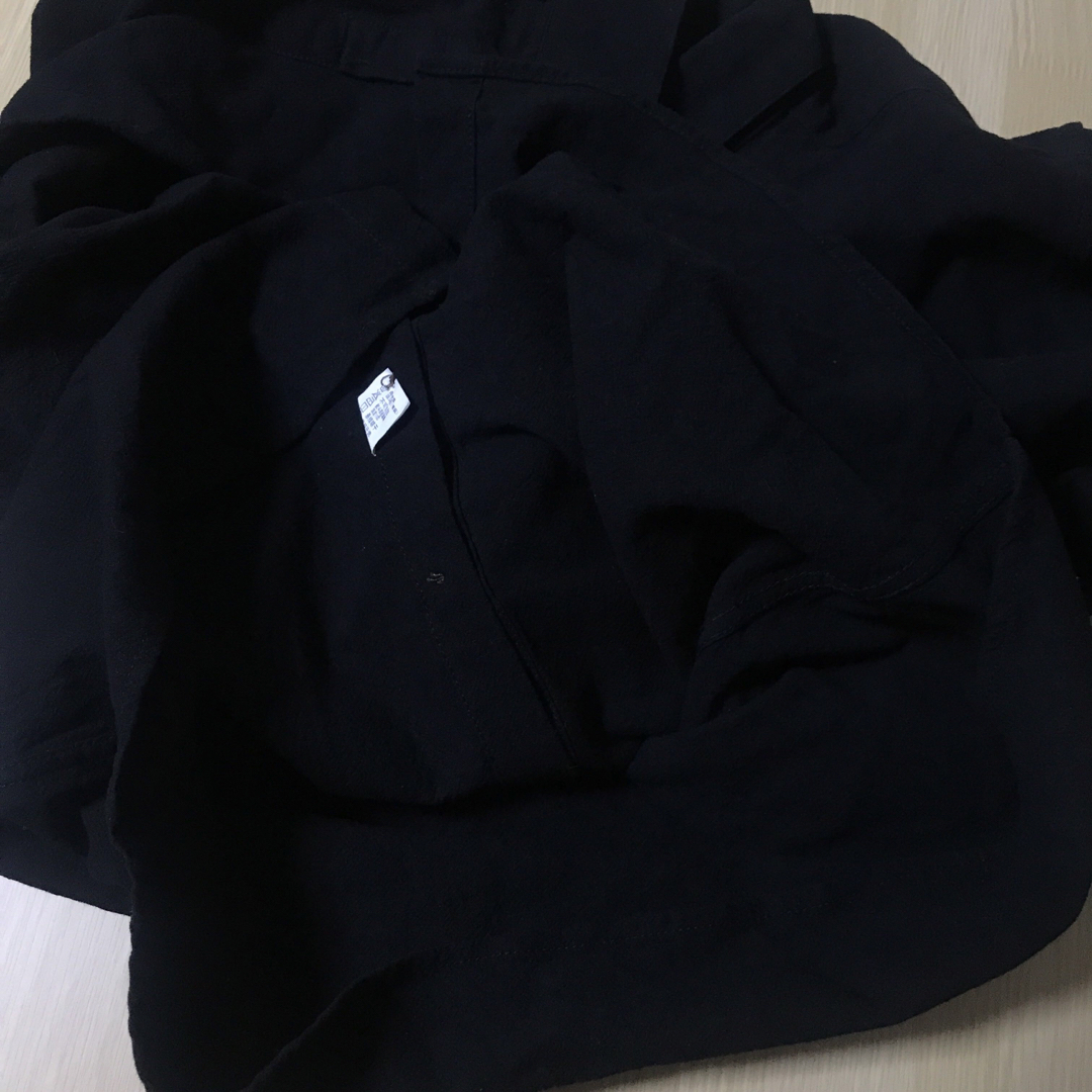 袖　長さ調整可能　レディース　シャツ　ブラック　Lサイズ レディースのトップス(シャツ/ブラウス(長袖/七分))の商品写真